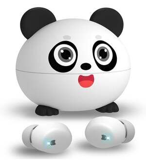 Kids Earbuds, Wireless Bluetooth Girls Boys Headphones with Microphones, 85dB He